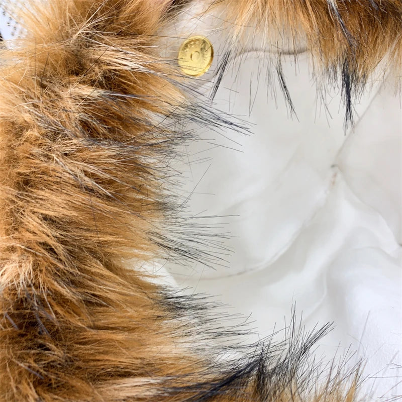 Luxury Designer The Tote Bags for Women Furry Leather Branded Fur Shoulder Bags Female Large Crossbody Handbags
