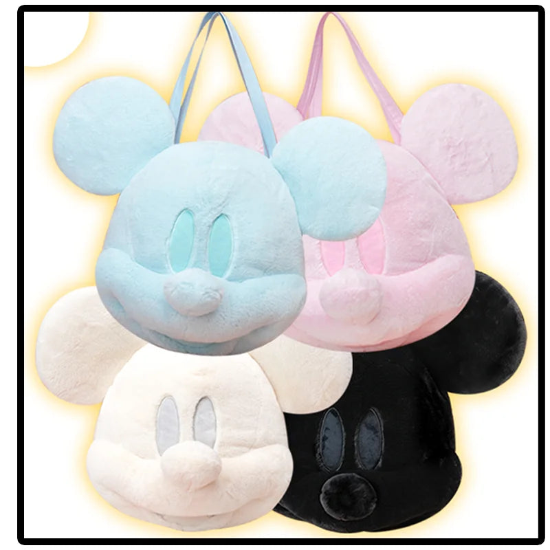 Mickey Big Head Bag Single Shoulder Bag Cartoon Mickey Toys Girlfriend Kawaii Surprise Christmas Birthday Gifts