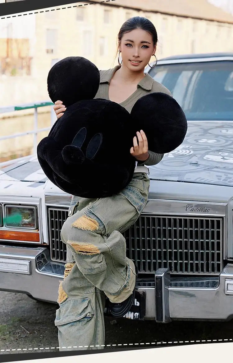 Mickey Big Head Bag Single Shoulder Bag Cartoon Mickey Toys Girlfriend Kawaii Surprise Christmas Birthday Gifts