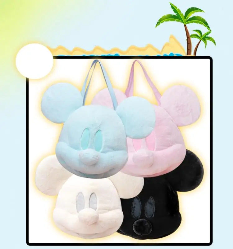 Mickey Big Head Bag Single Shoulder Bag Cartoon Mickey Toys Girlfriend Kawaii Surprise Christmas Birthday Gifts