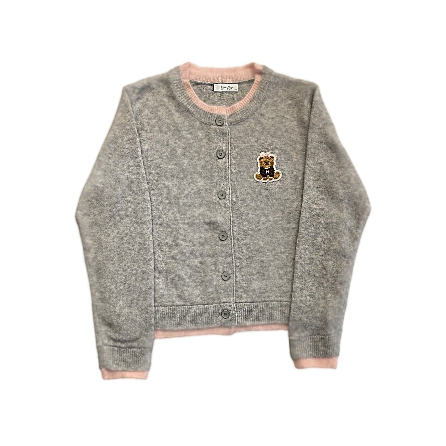Strickjacke mit Teddybär - Lalu-boutique