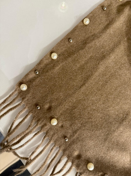 Eleganter Schal mit Perlen - Lalu-boutique
