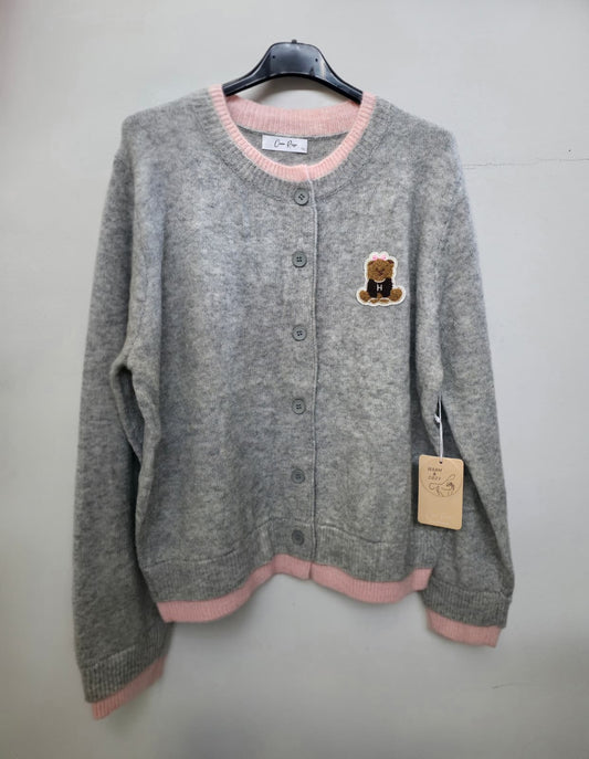 Strickjacke mit Teddybär